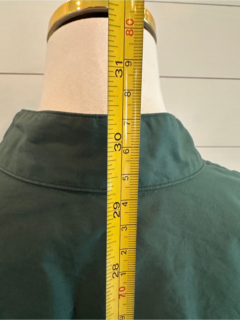 Frank & Eileen Victoria Superluxe Dark Green Button-Up Tuxedo Shirt - Picture 4 of 6